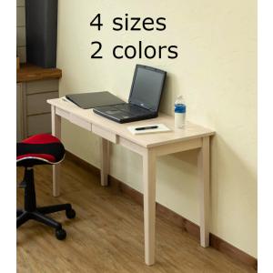 天然木製 カウンターテーブル スリムテーブル 机 デスク ワークテーブル 書斎机 学習机｜himalaya