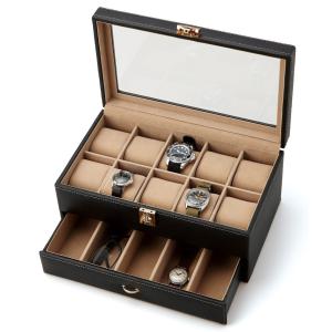 腕時計ケース ウォッチケース ディスプレイショーケース ボックス box コレクションケース｜himalaya