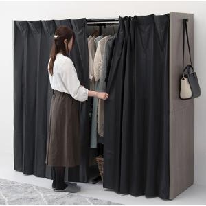 日本製 カリーナ ワードローブ 洋服タンス クローゼット ミラー付き