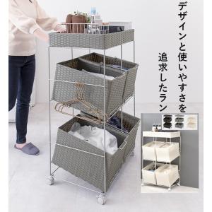 ラタン製 2段ワゴン キャスター付き ラタン製 2段ワゴン キャスター付き - メルカリ