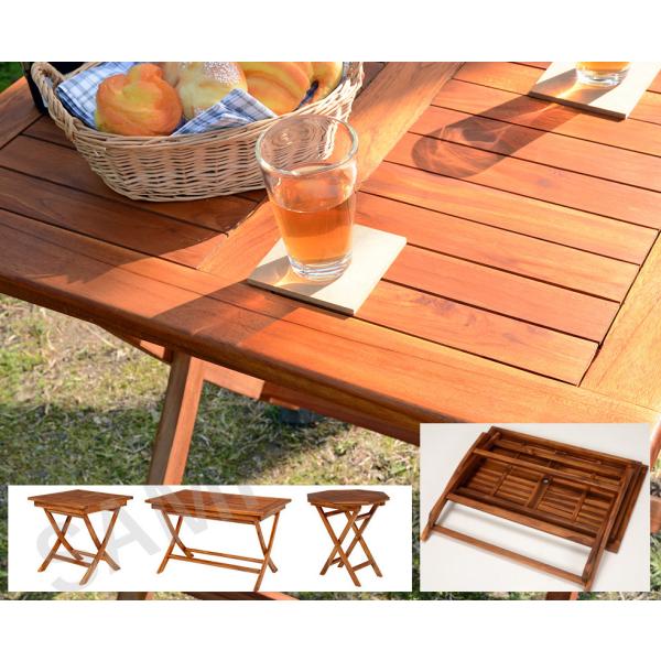折りたたみ ダイニングテーブル ガーデンテーブル カフェテーブル テラステーブル 3タイプご用意 四...