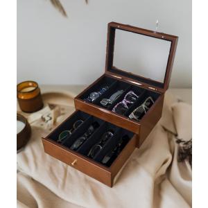 メガネ専用ディスプレイコレクションケース眼鏡ケースめがね8本収納