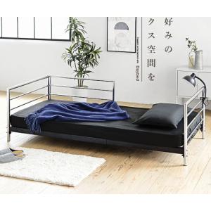 ベッドになるワイドなソファ ソファベッド シェ...の詳細画像3