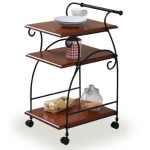 おしゃれ ワゴン キャスター付 ゴールド トロリー ガラス : インテリア