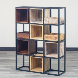 インテリア間仕切り パーテーション オープンラック オープンシェルフ シャビーシック ラスティック