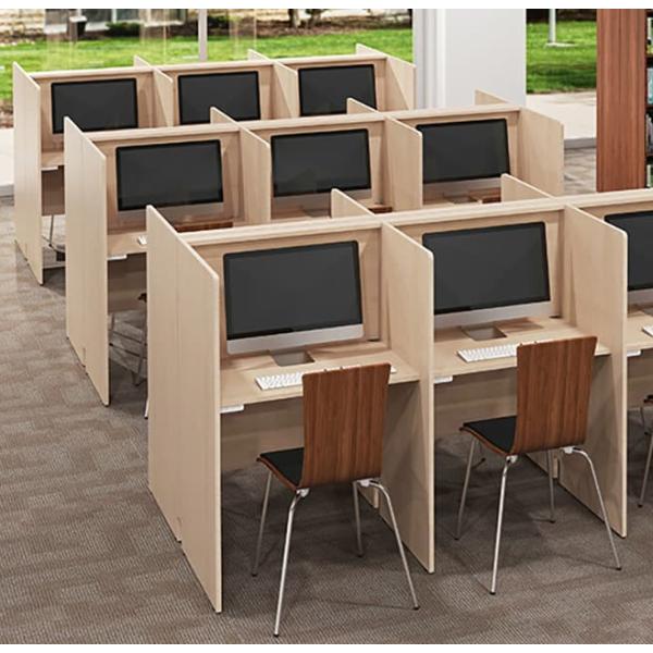 机 デスク 個別学習塾用 間仕切り パネル付 パーテーション付 プライベート 個室 ブース パネル付...