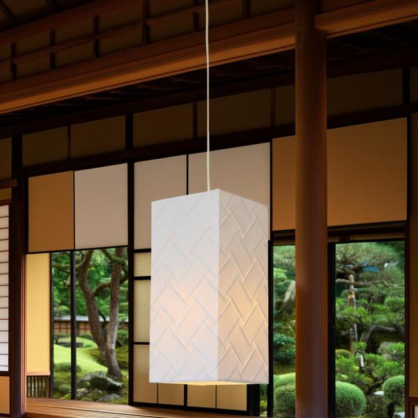 和風モダン日本製和紙照明ペンダントライト