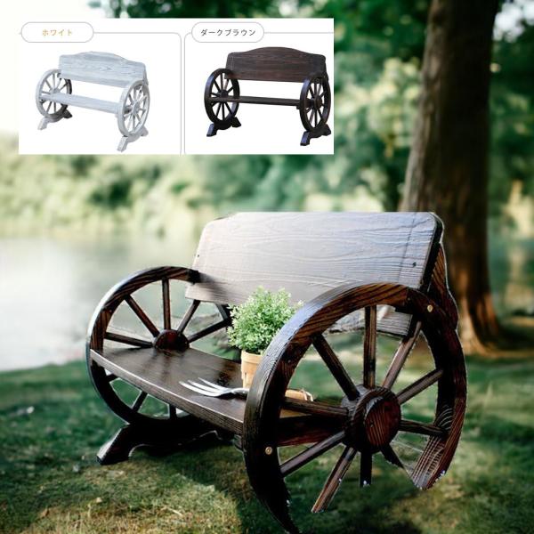 アンティーク調 ガーデンベンチ ヴィンテージ調 マルシェ お店のディスプレイや商品陳列平台にも