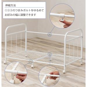 伸縮式 布団ラック マットレス 収納キャリー ...の詳細画像4