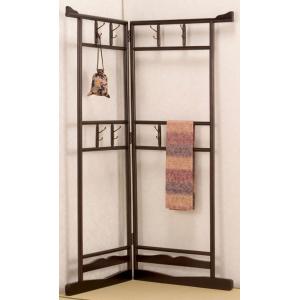 衣桁　和風ハンガーラック　着物掛け　和家具　和小物 和風ハンガーラック 衣桁（2段タイプ） : クスリのわかば - 通販