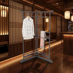 コートハンガー 間仕切り 折りたたみ式 衣桁 ...の詳細画像5