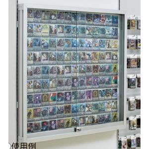 コレクションケース 62.9×47.9cm 壁掛け カバー扉 カード コイン 収納