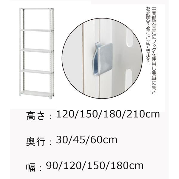 サイズ オーダー 軽量 在庫ラック スチール 金属製 店舗什器 オープンシェルフ 商品陳列棚 フリー...