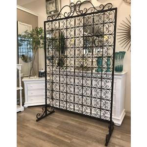 間仕切り アイアン製 パーテーション パーティション 衝立 エレガント ロココ調 kkkez おしゃれ カフェ 美容院 インテリア間仕切り