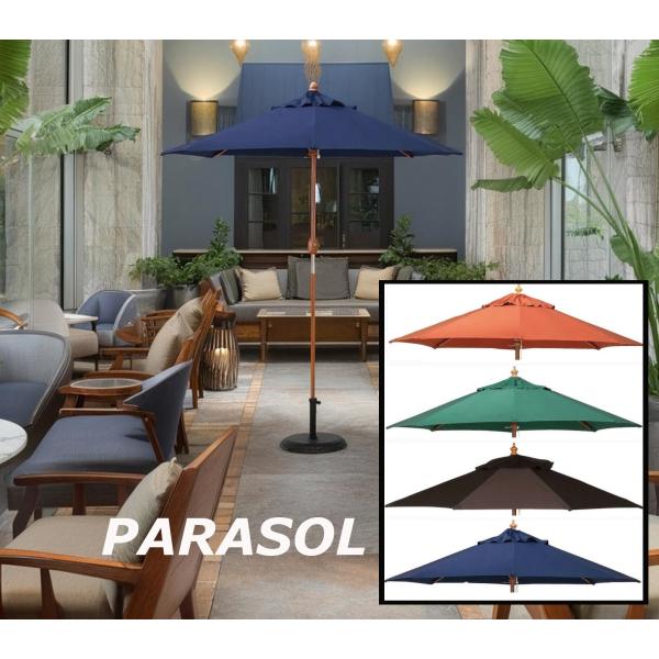 イベント用 パラソル 傘 日本製 天然木製 ファブリック かさ カサ ガーデンパラソル カフェ テラ...