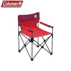 コールマン アウトドアチェア カップホルダー付きスリムチェア レッド 2000010513 coleman bb｜himaraya-bb