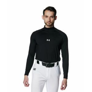 アンダーアーマー 野球 アンダーシャツ 長袖 メンズ UA Heatgear Comfort Fitted Long Sleeve Mock Shirt 1385291-001 UNDER ARMOUR bb｜himaraya-bb