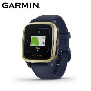 【沖縄県内（離島含）3，300円以上送料無料】ガーミン GARMIN ランニング 腕時計 GPS付 ヴェニュー エスキュー Venu Sq Music Navy/Light Gold 010-02426-72｜himaraya-okinawa