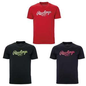 【沖縄県内（離島含）3，300円以上送料無料】ローリングス Rawlings 野球ウェア 半袖Tシャツ ジュニア JR スクリプトロゴ Tシャツ AST13S07J