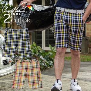 アーノルドパーマー ゴルフウェア ショートパンツ メンズ ARCHIVEチェックショートパンツ arnold palmer AP220109M07｜himaraya-okinawa