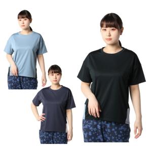 【沖縄県内（離島含）3，300円以上送料無料】ビジョンクエスト VISION QUEST Tシャツ 半袖 レディース カラーブロック 半袖機能Tシャツ VQ451201M02｜himaraya-okinawa