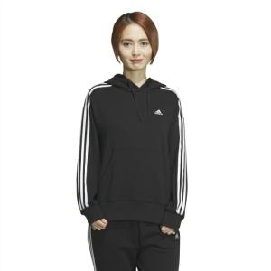 アディダス レディース エッセンシャルズプラス スリーストライプ フレンチテリーパーカー ESSENTIALS＋ JF1406 KVF82 adidas