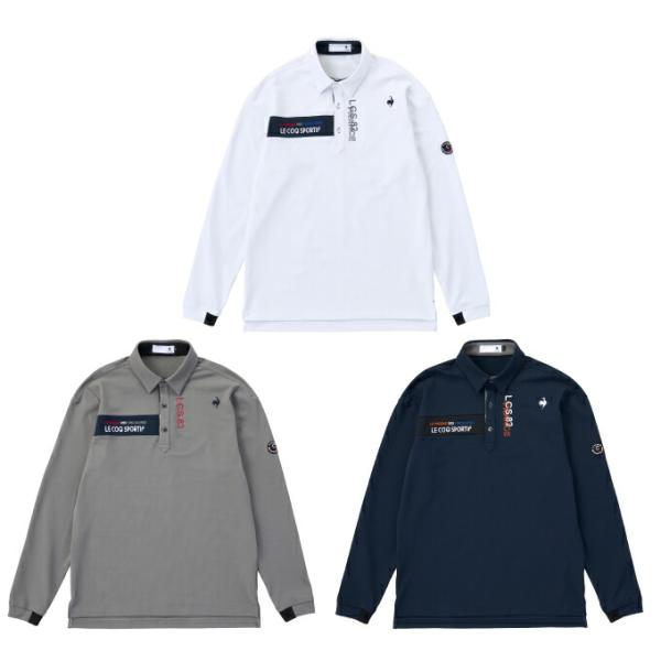 ルコックスポルティフ le coq sportif ゴルフウェア ポロシャツ 長袖 メンズ ストレッ...