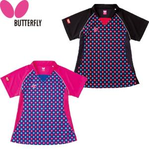 バタフライ(BUTTERFLY) ゲームシャツ ジェム 45019 卓球ウェア レディース｜himaraya-rkt