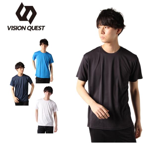 ビジョンクエスト VISION QUEST Tシャツ 半袖 メンズ クルーネック機能Tシャツ VQ4...