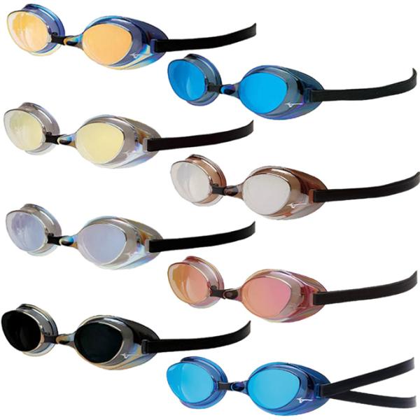 ミズノ MIZUNO FINA承認 スイミングゴーグル メンズ レディース NCレーシングミラー 8...