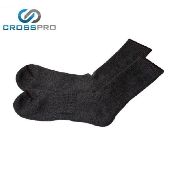 クロスプロ CROSS PRO トレッキングソックス メンズ ドラロン足底左右別クル- Z37805...