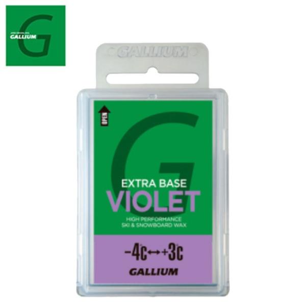 ガリウム ワックス ベースワックス -4〜+3度 全雪質対応 エクストラベース バイオレット EXT...