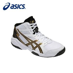 アシックス asics DUNKSHOT MB 7 WH/BK TBF138 0190 バスケットボール シューズ ジュニア