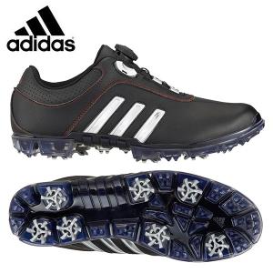 アディダス ピュアメタル BOA BK/BK/RD Q44639 ゴルフシューズ ソフトスパイク ゴルフスパイク スパイク メンズ adidas