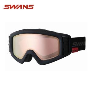 スワンズ スキー スノーボードゴーグル メンズ レディース 偏光レンズ 眼鏡対応 ヘルメット対応  HELI-MPDTBS-N パステルイエローミラー 偏光ピンク SWANS