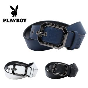プレイボーイ PLAYBOY ゴルフ ベルト メンズ ストレッチ機能アーガイル柄バックル