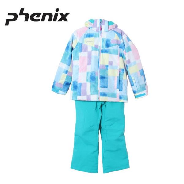 スキーウェア 90〜120cm 上下セット キッズ 幼児 スノーウェア サイズ調整機能付き トドラー...