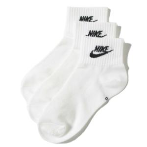 ナイキ アンクルソックス メンズ レディース アンクル エッセンシャル 3Pクォーターソックス SK0110-101 NIKE