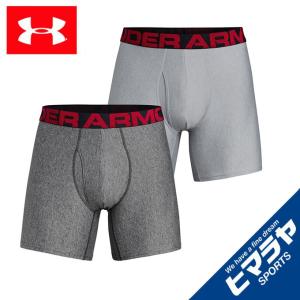 アンダーアーマー ボクサーパンツ メンズ UAテック 6インチ 2枚セット トレーニング 1358556-011 UNDER ARMOUR｜himaraya