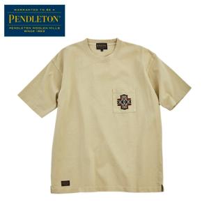 ペンドルトン PENDLETON Tシャツ 半袖 メンズ ショートスリーブ エンブロイダリー ポケットピグメントティー 0275-0007 18