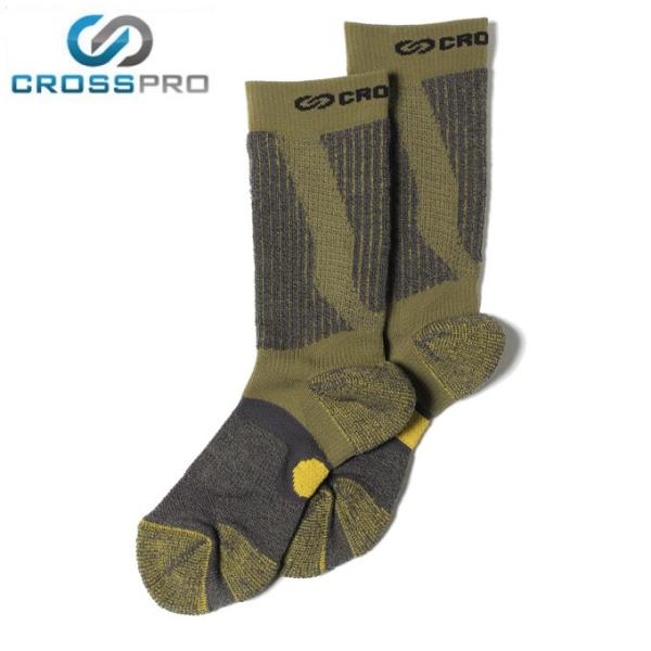 クロスプロ CROSS PRO トレッキングソックス メンズ レディース 3DFアーチPダブルテーピ...