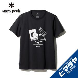 スノーピーク Tシャツ 半袖 メンズ レディース Flat Burner Tee フラットバーナーTシャツ TS-20SU105 BLACK snow peakの商品画像