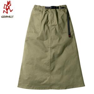 グラミチ Gramicci スカート レディース BAKER SKIRT 9301-FDJ OLIVE｜himaraya