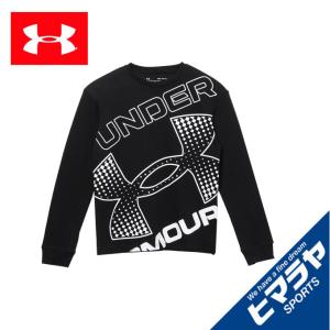 アンダーアーマー Tシャツ 長袖 ジュニア LIVE ビックロゴ LS 1364174-001 UNDER ARMOUR