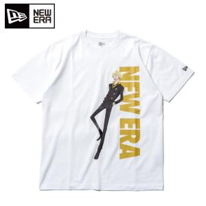 ニューエラ NEW ERA Tシャツ 半袖 メンズ レディース コットン Tシャツ ONE PIECE ワンピース サンジ ホワイト レギュラーフィット 12542580