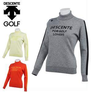 保護 DESCENTE セーター レディースゴルフウェア Tシャツ/カットソー(七分/長袖)