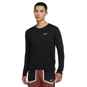 ナイキ ランニングウェア Tシャツ 長袖 メンズ ドライフィット Miler Men's Long-Sleeve Running Top CU5990-010 NIKE