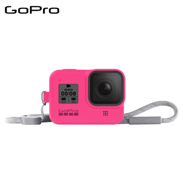 ゴープロ GoPro カメラアクセサリー スリーブ + ランヤード HERO8 エレクトリック ピン...