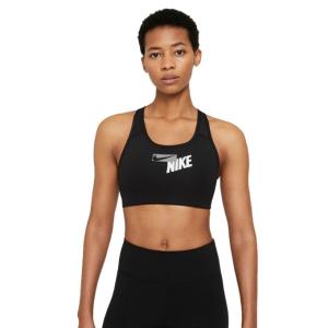 ナイキ スポーツブラ ブラトップ レディース スウッシュ ロゴ パッド ブラ CZ4444-010 NIKE