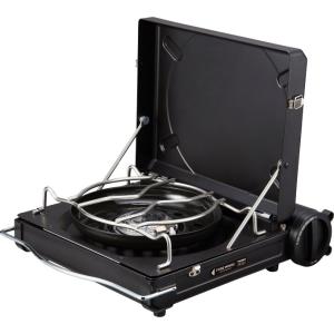 フォアウィンズ FORE WINDS カセットコンロ ラックス キャンプストーブ LUXE CAMP STOVE FW-LS01-BK